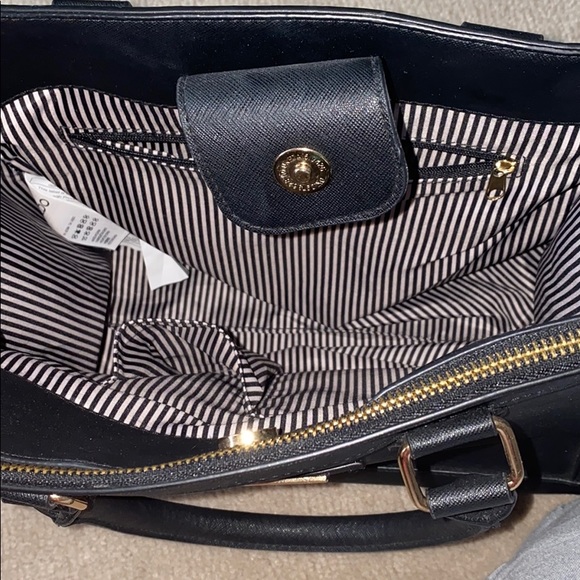 Black leather mini tote bag - Picture 2 of 4